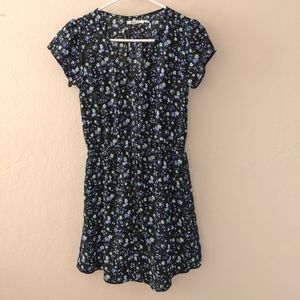 Kimchi Blue Black Floral Mini Dress